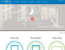 Tablet Screenshot of elektrons-k.lv
